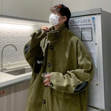 Aidase Mens Corduroy Jacket Autumn Winter Streetwear Casual Loose Fashion Coats aidase-shop