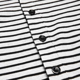 AIDASE  -  Men's Striped Pajamas O-Neck Long Sleeve Romper Home Wear Cozy Leisure Sleepwear S-3XL aidase-shop