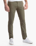 AIDASE  -  Men Lightweight Cotton Spandex Chinos Athletic Fit Tapered Leg Muscle Pants Summer Breathable Casual Stretch Slim Fit Trousers aidase-shop
