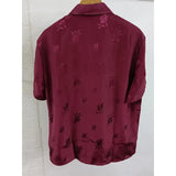 AIDASE  -  Men's Short Sleeve Shirt Casual Fashionable Elegant Jacquard Turn-down Collar Button Half Sleeve aidase-shop