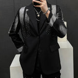 Aidase High Quality Blazer Luxury Diamond Mens Fashion Heavy Industry Hot Diamond Punk Slim Suit Jacket Men Chaquetas Hombre De Vestir aidase-shop