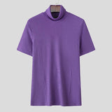 AIDASE  -  Fashion Solid Color Tops Tee Summer Men T-Shirts Short Sleeve Tops Oversize Men's Clothing Male Tee S-3XL Streetwear aidase-shop