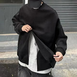 Aidase Mens Sweatshirt Pullover Korean Style Hip Hop Street Autumn Youthful Niche Half Zip Up Letter Stand Pullover Men'S Clothing 2024 aidase-shop