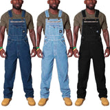 Aidase Vintage Patchwork Cargo Pants Mens Denim Overalls Spring Autumn   Oversize Romper Jeans Trousers Casual Jumpsuit Plus Size 5XL