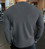 AIDASE  -  Spring Autumn Casual T-Shirt Men Long Sleeves Solid Shirt Fitness Bodybuilding Tees Tops Male Fashion Slim Stripes Tshirts aidase-shop