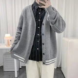 AIDASE  -  Japanese Style Cardigan Sweater Men Autumn Loose Casual Knitwear Streetwear Fashion aidase-shop