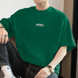 AIDASE  -  Fashion O-Neck Printed Letter England T-Shirts Men's Clothing 2025 Summer New Loose Short Sleeve All-match Tops Casual Tee Shirt aidase-shop