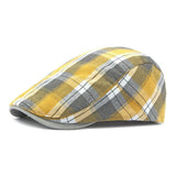 Aidase Four Seasons Cotton Print Newsboy Caps Flat Peaked Cap Men and Women Painter Beret Hats aidase-shop