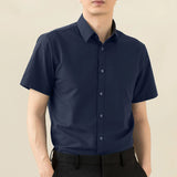 AIDASE  -  Mens Formal Office Wear Dress Shirts Fashion Slim Long Sleeve Wrinkle Free Strech Plus Size Business Casual Shirts for Man aidase-shop