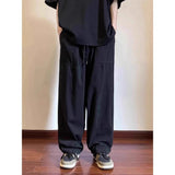 AIDASE  -  Loose Straight Leg Workwear Trousers for ort Men 300 Pou Bla Casual Long Pants Autumn Winter plus Size American Sle aidase-shop