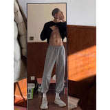 AIDASE  -  American Sle ey Sweatpants for Men Autumn Sports Fitn Training Casual Pants Straight Leg Long Pants Youth Faion aidase-shop