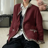 AIDASE  -  Men Jackets Patchwork O-neck Long Sleeve Streetwear Casual Male Cardigan Coats Streetwear Autumn Fashion Jackets S-5XL aidase-shop