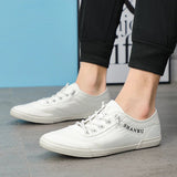 AIDASE  -  Men Canvas Shoes Casual Lace Up Sneakers Fashion Breathable Vulcanize Shoes Rubber Flats Large Size 46 Casual Man Shoes SS21023 aidase-shop