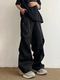 Aidase Parachute Cargo Pants Men Hip Hop Wide Leg Trousers Male Quick Drying Streetwear Loose Oversize Korean Hip Hop aidase-shop