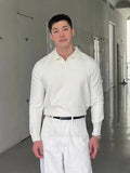 AIDASE  -  Casual Knitted Long Sve  irt Men's Autumn Winter Ocean Bird Collar Turn-down Collar Faionable Leisure Sle Sweater aidase-shop