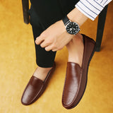 Aidase High Quality Men's Business Leather Shoes Dress Casual Shoes for Men Soft Genuine Leather Fashion Mens Comfortable Oxford Shoes aidase-shop