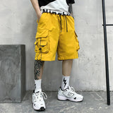 AIDASE  -  Summer Men's Workwear Shorts Trendy Brand Ins High Street Loose Outerwear Knee-length Pants Trendy Straight Pockets