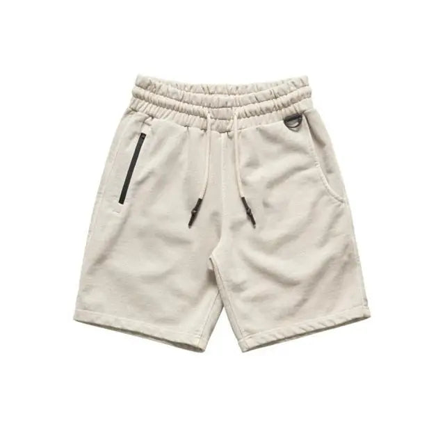 2021 New Men's Slacks Sports Shorts Summer Autumn Cotton Pure Color Men Casual Running Training Fitness Male Shorts aidase-shop