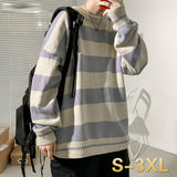 Aidase Men Sweaters Striped Vintage Pullovers Couples Plus-size 3XL Causal Harajuku All-match Simple Street-wear Knitted Korean Jumper aidase-shop