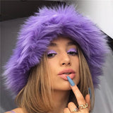 Y2K Hot Sale Fashion Ladies Girls Plush Hats Dome Cap Beanies Warm Decorative For Spring Fall And Winter Wear