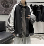 Aidase Baseball uniform men's winter thick casual jacket Korean style trendy handsome jacket  Hong Kong style plus fleece top cool aidase-shop