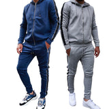 Sport Suit Men Hoodie and Sweatpant Casual Tracksuit Set  Male Running Sportswear Jogging Suits aidase-shop