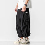 Aidase Harajuku Vintage Wide leg Oversize Pants Men Casual Joggers Harem Pants White Cargo Pants Skateboard  Trousers 2021 Streetwear aidase-shop