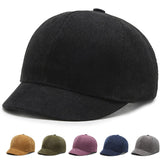 Dad Hat Cotton Short Brim Baseball Cap Solid Color Hats for Women Men Outdoor Visor Cap Casual Snapback Hats aidase-shop