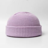 Aidase Fashion Hip Hop Beanie Knitted Hat Men Skullcap Women Winter Warm Brimless Baggy Melon Cap Cuff Docker Fisherman Beanies Hats aidase-shop