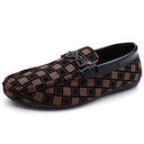 Aidase Topvivi loafers men causal Breathable Comfortable Lightweight Soft slip on Men Shoes gingham Men's Sneakers fashion italian aidase-shop