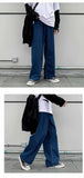Aidase Jeans Men Denim Summer Thin Baggy Solid Simple Retro Loose Leisure Plus Size 3XL Korean Style Washed High Street Trendy Wide Leg aidase-shop