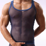 Aidase Men T-shirt Wrestling Mesh Sexy Breathable Singlet Men Shirts For Men Undershirts Gay Body Hombre Roupas Masculinas Solid aidase-shop
