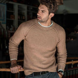 Aidase Casual Long Sleeve O-Neck T-shirts Autumn Fashion Solid Knitted Tee Men 2022 Spring Fashion Men's Slim Tops Pullover Streetwear aidase-shop