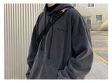 Aidase 2022 Free Shipping Hip Hop Long Hoodies Men Fleece Solid Color Autumn New Fashion Oversizes Loose Casual Couple Streetwear aidase-shop