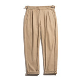 Aidase  Maden Elastic Casual Pants Men's Cargo Work Pant Vintage High Waist Classic Straight Trousers Autumn Winter Male New Bottoms aidase-shop