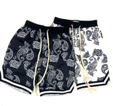 Aidase 2022 Harajuku Streetwear Shorts men Bandana Pattern Fashion Summer Shorts Hip Hop Casual Bottoms Elastic Wais man Casual pants aidase-shop