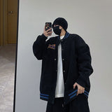 Aidase 2021 spring new flocking letters baseball uniform jacket men women handsome trend all-match preppy Style bomb street trend tops aidase-shop