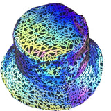 Aidase Colorful Reflective Fisherman Hat Men/Women Nest Print Streetwear Bucket Hat Caps Harajuku Hip Hop Night Running Unisex Cap Men aidase-shop