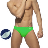 Aidase  Men's Swimming Trunks Low Waist Bikini Panties Sexy Nylon Solid Color Swimsuit Quick-Drying Push Pad Shorts Beach Swimming Surf aidase-shop