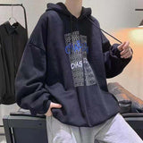 Aidase  Men's Thickened Printing Pullover Loose Fashion Trend Hooded Hoodies Casual Nice Coats Bottom Clothes Sweatshirts S-3XL aidase-shop