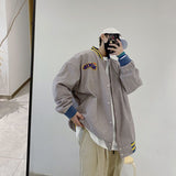 Aidase 2021 spring new flocking letters baseball uniform jacket men women handsome trend all-match preppy Style bomb street trend tops aidase-shop