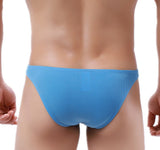 Aidase Sexy Men Underwear Men Briefs Rib Fabric Mini Briefs Cuecas Low Waist U Pouch Man Underpants Breathable Silky Men's Lingeries aidase-shop