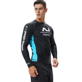 Long Sleeve Compression Shirts Men Surf Diving Shirt UPF 50+ Swim Sun Shirts Man Outdoor Sports Training Tops aidase-shop