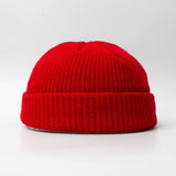 Aidase Fashion Hip Hop Beanie Knitted Hat Men Skullcap Women Winter Warm Brimless Baggy Melon Cap Cuff Docker Fisherman Beanies Hats aidase-shop