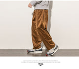Aidase 2021 Autumn Winter Men's Corduroy Pants Solid Oversize Straight Trousers Japanese Streetwear Baggy Big Size Casual Bottoms aidase-shop