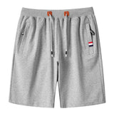 Summer New Men Casual Shorts Trend Brand Men Solid Color Cotton Running Shorts Drawstring Shorts Male aidase-shop
