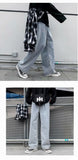 Aidase Jeans Men Denim Summer Thin Baggy Solid Simple Retro Loose Leisure Plus Size 3XL Korean Style Washed High Street Trendy Wide Leg aidase-shop