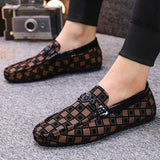 Aidase Topvivi loafers men causal Breathable Comfortable Lightweight Soft slip on Men Shoes gingham Men's Sneakers fashion italian aidase-shop