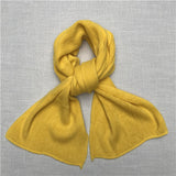New Cashmere Man Solid Scarf Winter Warm Knitted Shawl And Wraps Bandana Pashmina Long Female Foulard Thick Blanket aidase-shop