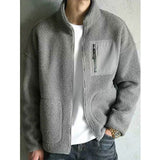 Aidase 2021 Winter Jackets Mens New Men's Plush Wool Jacket Fashion Brand Stand Collar Cotton Men's Jacket Free Shipping Jaket Men Best aidase-shop